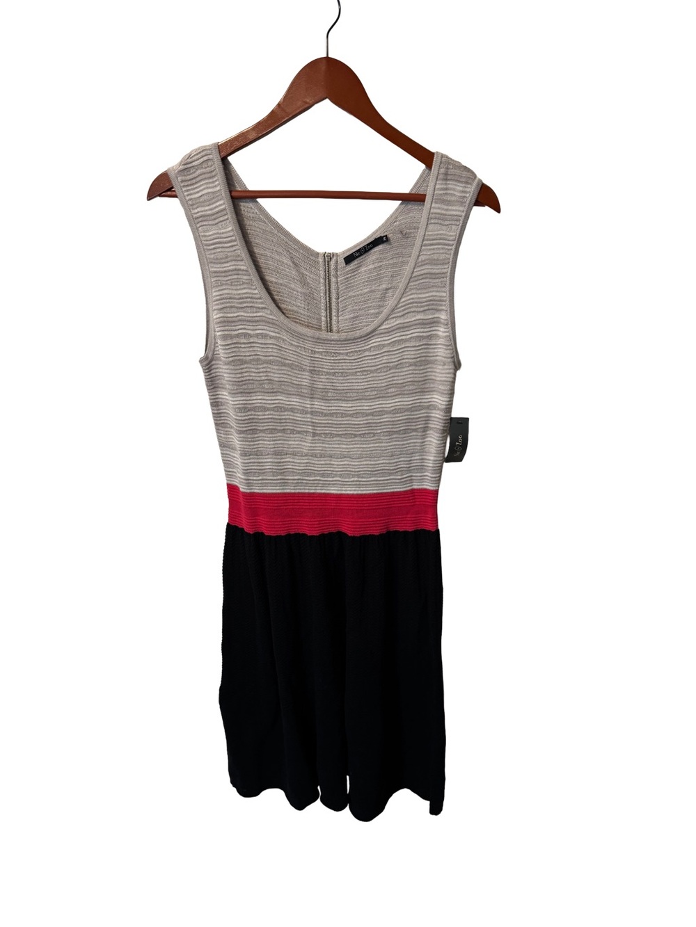 Nic & Zoe Striped Knit Tank Colorblock Dress